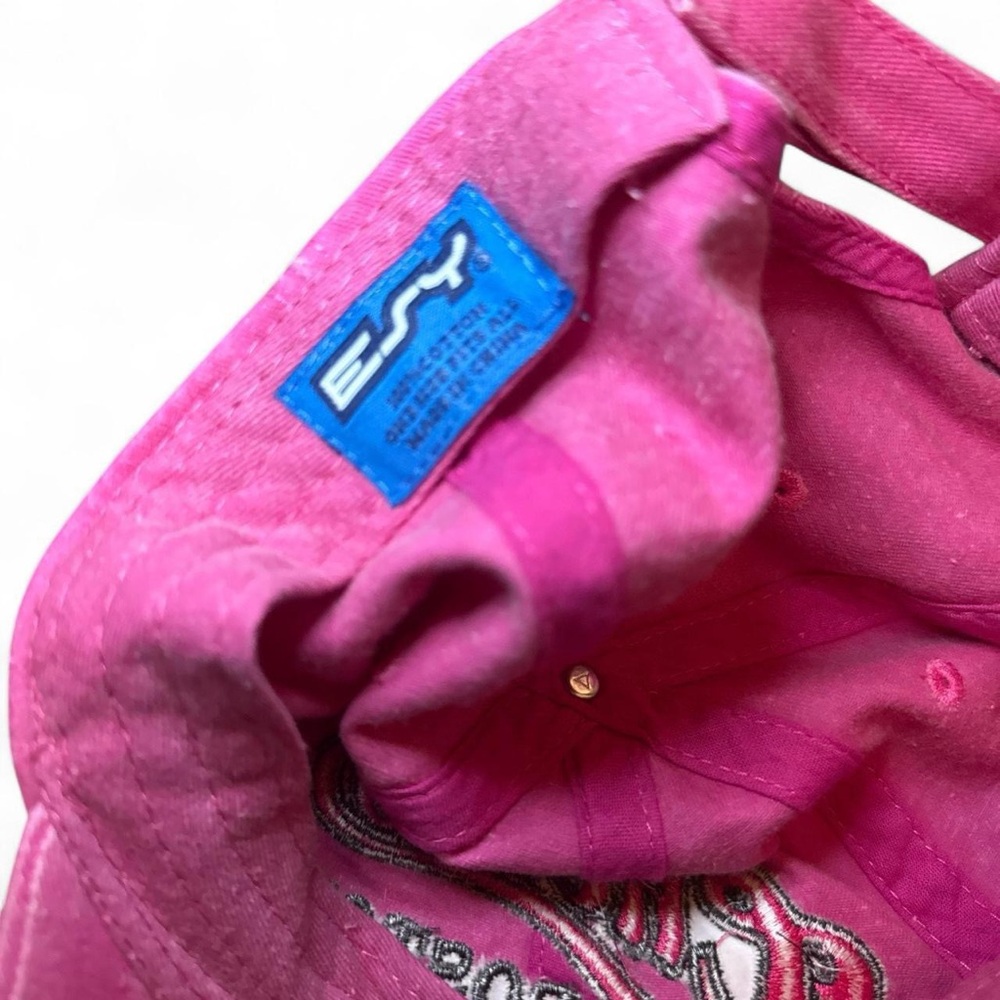 NEW ESY Cheers Boston Vintage 80s Faded Pink Dad Baseball Cap — OS - Picture 2 of 6